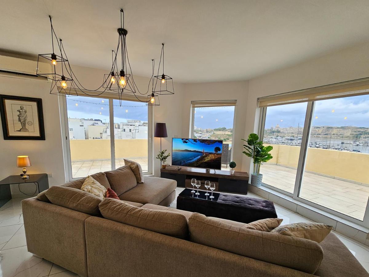شقة Mive Luxury Sea View Penthouse Gzira المظهر الخارجي الصورة